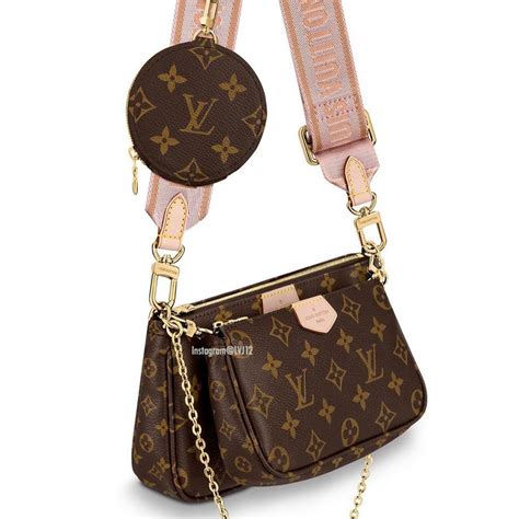 Louis Vuitton with pink strap